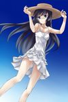  bad_id bad_pixiv_id black_hair blue_eyes dress gokou_ruri hat keikotsu long_hair ore_no_imouto_ga_konna_ni_kawaii_wake_ga_nai solo sundress 