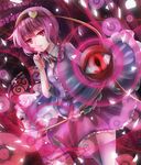  expressionless eyeball eyelashes hairband heart komeiji_satori magic_circle pink pink_eyes pink_hair short_hair skirt solo thighhighs third_eye touhou vetina zettai_ryouiki 