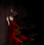  bad_id bad_pixiv_id black_hair blood dark death dying_message fatal_frame fatal_frame_2 ghost japanese_clothes kimono koko_(oyasuminasai) shadow short_hair solo tachibana_chitose tears writing 