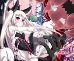  1girl bat blazblue blonde_hair frog gii long_hair nago rachel_alucard ragna_the_bloodedge red_eyes tears twintails yui_(imprinting) 