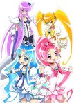  bad_id bad_pixiv_id black_choker blonde_hair blue_choker blue_eyes blue_hair blue_skirt bow choker chypre_(heartcatch_precure!) coffret_(heartcatch_precure!) cologne_(heartcatch_precure!) cure_blossom cure_marine cure_moonlight cure_sunshine elbow_gloves eyelashes gloves hanasaki_tsubomi heartcatch_precure! kurumi_erika long_hair magical_girl multiple_girls myoudouin_itsuki orange_bow orange_choker pink_bow pink_eyes pink_hair pink_skirt ponytail potpourri_(heartcatch_precure!) precure purple_hair red_choker single_elbow_glove single_glove skirt tsukikage_yuri twintails white_background yellow_bow yellow_eyes yotsuha_(little_squash) 