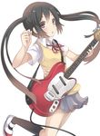  electric_guitar guitar image_sample instrument k-on! md5_mismatch nakano_azusa pixiv_sample solo somnium twintails whammy_bar 