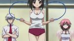  animated animated_gif bounce bouncing_breasts breasts brown_eyes brown_hair genderswap gif gym_uniform ikaros sakurai_tomoki sakurai_tomoko sora_no_otoshimono sugata_eishirou 