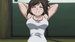  animated animated_gif bounce bouncing_breasts breasts brown_eyes brown_hair genderswap gif gym_uniform sakurai_tomoki sakurai_tomoko sora_no_otoshimono 