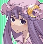  :o crescent hat highres long_hair nada_haruka patchouli_knowledge purple_eyes purple_hair solo touhou 