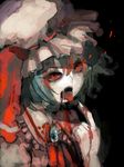  bad_id bad_pixiv_id blood face finger_to_mouth hands lacquer oekaki open_mouth pale_skin red_eyes remilia_scarlet solo tongue touhou vampire 