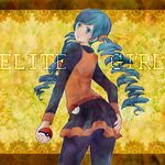  ace_trainer_(pokemon) ariko_(agave) bad_id bad_pixiv_id blue_eyes blue_hair drill_hair holding holding_poke_ball pantyhose poke_ball pokemon pokemon_(game) pokemon_bw skirt solo twin_drills twintails waist_poke_ball 