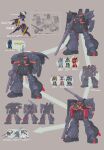  1970s_(style) 1980s_(style) absurdres advance_of_zeta aircraft awacs cannon comparison dengeki_hobby gelgoog gelgoog_cannon gm_(mobile_suit) gm_cannon gun gundam gundam_msv highres hizack hizack_custom kenki_fujioka machine_gun machinery mecha mecha_focus mobile_suit mobile_suit_gundam no_humans official_art ookawara_kunio radome reference_sheet retro_artstyle robot roundel scan science_fiction shield shoulder_cannon titans_(gundam) tr-6_inle tr-6_woundwort traditional_media weapon zaku zaku_ii zeon zeta_gundam 