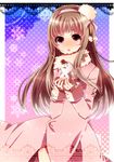  :o axis_powers_hetalia brown_hair coat genderswap genderswap_(mtf) hairband hat kanna-mika long_hair pink_eyes pink_hairband ribbon russia_(hetalia) snowman solo 