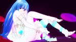  alternate_costume bad_id bad_pixiv_id blue_eyes blue_hair high_heels ishinomaki legs long_hair panty_&amp;_stocking_with_garterbelt shoes sitting smile solo stocking_(psg) thighhighs thighhighs_pull 