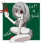  bad_id bad_pixiv_id claws grey_hair hitsuki_miyu left_4_dead red_eyes solo tears witch_(left4dead) zombie 