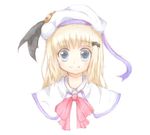  blonde_hair blue_eyes bow cape hat little_busters! long_hair mirin noumi_kudryavka pink_bow solo 
