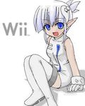  blue_eyes lowres nintendo personification white_hair wii wii-tan 
