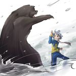  awesome bear child eyebrows fight fighting fubuki_shirou inazuma_eleven inazuma_eleven_(series) kuromame36ta shota 