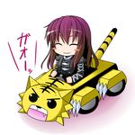  car chibi ground_vehicle hijiri_byakuren ichimi motor_vehicle solo tiger touhou 