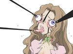  brown_hair code_geass guro long_hair nunnally_lamperouge purple_eyes tagme tongue_pull torture 