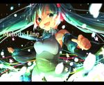  bad_id bad_pixiv_id detached_sleeves green_eyes green_hair hanasaki_coa hatsune_miku headset long_hair necktie open_mouth smile solo sparkle twintails very_long_hair vocaloid 