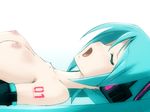  animated animated_png aqua_hair arched_back blush bouncing_breasts breasts closed_eyes detached_sleeves hatsune_miku headphones inverted_nipples long_hair lying medium_breasts nipples nude on_back open_mouth sex sexually_suggestive simple_background solo tekuteku_(yuuhodou) twintails upper_body very_long_hair vocaloid 