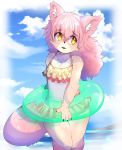  anthro canid canine clothing female fox fur_(theterm) mammal pogoo sea solo swimsuit water 