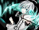  gray_hair grey_hair male male_focus microphone solo utatane_piko vocaloid ã£æ’â€ã£â€šâ³ ãƒ”ã‚³ 