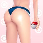  ass back cutoffs denim denim_shorts holding holding_poke_ball khalitzburg poke_ball pokemon pokemon_(game) pokemon_bw short_shorts shorts solo touko_(pokemon) 