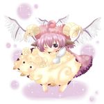  bad_id bad_pixiv_id bug chibi horns mystia_lorelei sheep shii_(cocoa) solo touhou 