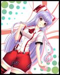  :o absurdres adapted_costume blush bow fujiwara_no_mokou hair_bow hair_ribbon highres huge_filesize kou512a long_hair red_eyes revision ribbon shorts silver_hair suspenders thighhighs touhou 