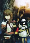  5girls akiha_rumiho akihabara_(tokyo) amane_suzuha highres huke kiryuu_moeka makise_kurisu multiple_girls official_art product_placement shiina_mayuri steins;gate tokyo_(city) urushibara_ruka 