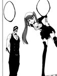  bleach eye_patch kutsuzawa maid_uniform manga pony_tails riruka vest 