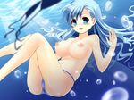  aqua_eyes bad_id bad_pixiv_id bare_shoulders blue_hair blush breasts cameltoe large_breasts long_hair navel nipples open_mouth original solo submerged takahashi_rimu wardrobe_malfunction water 