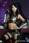  9x19mm_parabellum armor asian black_hair game girl gun handgun jericho_m941 navel not_a_deagle photo real weapon 