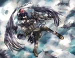  bad_id bad_pixiv_id battle_rifle black_hair boots camera elbow_pads expressionless feathers fingerless_gloves gloves gun hat headset knee_pads load_bearing_vest looking_away m14 military_operator panzer red_eyes rifle shameimaru_aya short_hair skirt solo tokin_hat touhou trigger_discipline weapon wings 