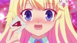  baka_to_test_to_shoukanjuu blush cap highres himeji_mizuki long_hair pink_hair purple_eyes school_uniform smile solo 