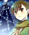  brown_eyes brown_hair christmas christmas_lights christmas_tree ichi_(lucky-dog1) misaka_mikoto scarf smile solo to_aru_kagaku_no_railgun to_aru_majutsu_no_index 