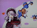  blush ghost ghost_girl heart pamela_ibiss prinny running trinity_universe 