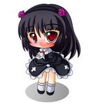  bad_id bad_pixiv_id black_hair chibi gokou_ruri gothic_lolita lolita_fashion long_hair mole mole_under_eye ore_no_imouto_ga_konna_ni_kawaii_wake_ga_nai red_eyes shinjitsu solo 