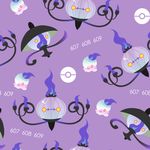  bad_pixiv_id blue_fire chandelure fire gen_5_pokemon lampent litwick no_humans poke_ball pokemon pokemon_(creature) purple purple_fire rizumu_(rhythmag) tileable 