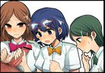  bad_id bad_pixiv_id censored cum ejaculation facial gojou_masaru handjob hetero inazuma_eleven inazuma_eleven_(series) kino_aki multiple_girls nakasone_haiji otonashi_haruna penis pinky_out raimon_natsumi 