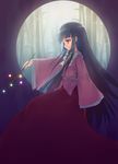  black_hair branch fred04142 houraisan_kaguya jeweled_branch_of_hourai long_hair profile red_eyes solo touhou 