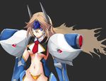  bad_id bad_pixiv_id blazblue blonde_hair blue_eyes breasts colored_eyelashes eyelashes large_breasts long_hair masa_(geminiblog) mu-12 revealing_clothes solo underboob 