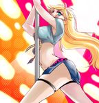  breasts cleavage nipples panty_&amp;_stocking_with_garterbelt panty_(character) panty_(psg) pole pole_dancing 
