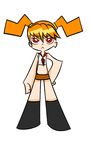  2ch.ru dvach-tan mascot orange_hair panty_&amp;_stocking_with_garterbelt parody ru-chans style_parody 