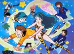  bikini bra green_hair horns kurama_(urusei_yatsura) legs lingerie long_hair lum mendou_shuutarou miyake_shinobu moroboshi_ataru oni sakura_(urusei_yatsura) sakuranbou short_hair swimsuit ten_(urusei_yatsura) thighs underwear urusei_yatsura 