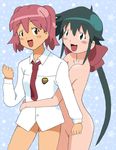  2girls azumaya_koyuki blush bottomless highres hinata_natsumi keroro_gunsou multiple_girls nude yuri 
