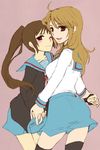  2girls blush genderswap koizumi_itsuki_(female) kyonko multiple_girls suzumiya_haruhi_no_yuuutsu 