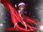  blonde_hair cuboon flandre_scarlet hat laevatein red_eyes short_hair solo touhou wings 