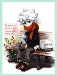  bench highres minimaru original scarf sitting solo starbucks steam 