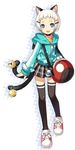  animal_ears blue_eyes cat_ears cat_tail lowres miyu miyu_(trinity_universe) official_art tail tail_ornament trinity_universe white_hair 