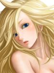  bad_id bad_pixiv_id blonde_hair blue_eyes face kei0602 lips long_hair nude panty_&amp;_stocking_with_garterbelt panty_(psg) portrait solo 