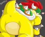  &lt;3 anus ass bowser from_behind furry koopa looking_back super_mario yaoi zetsho 